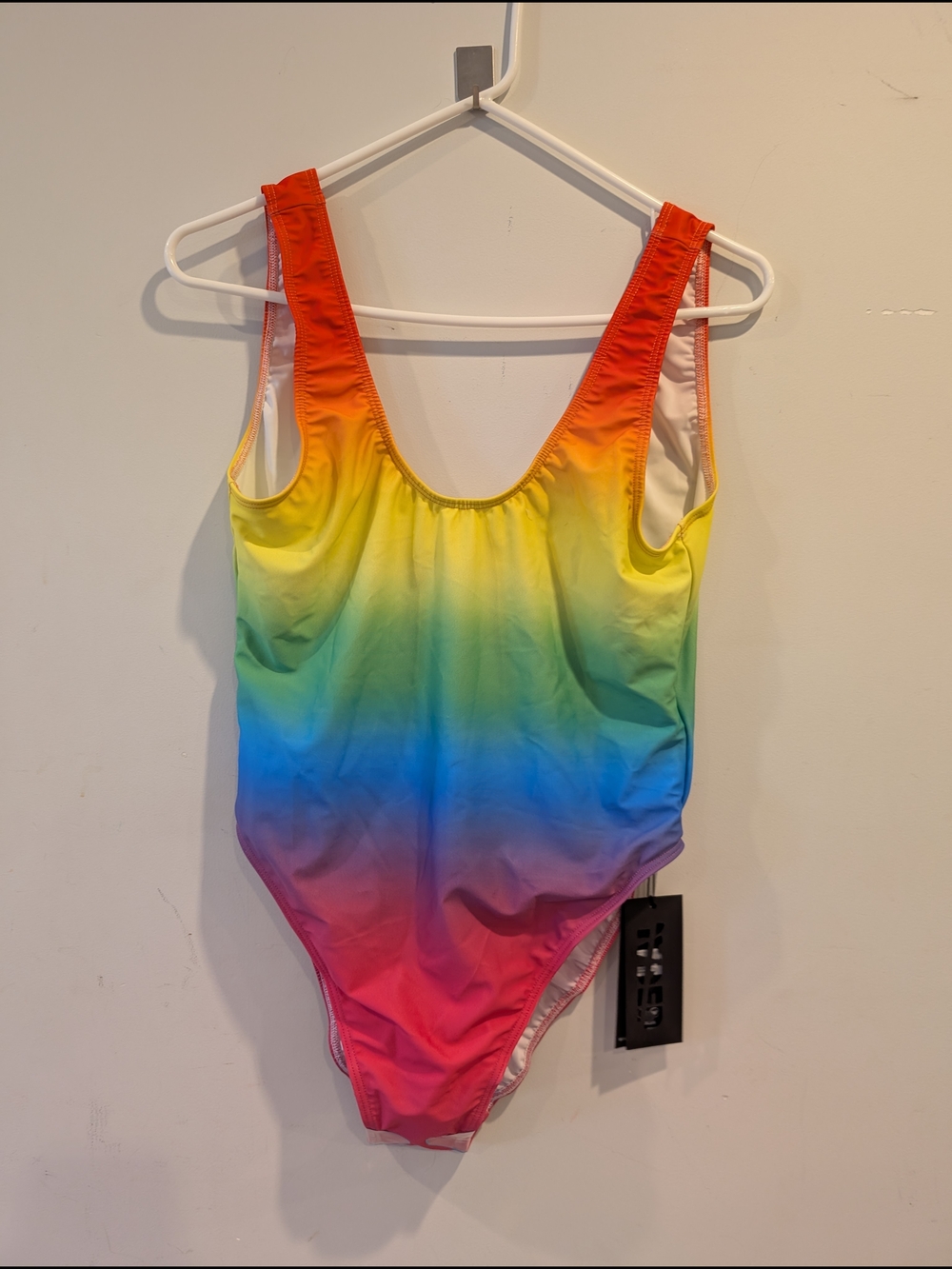 Jaded London Women's New Rainbow Ombre One-Piece Swimsuit Beach Summer Va